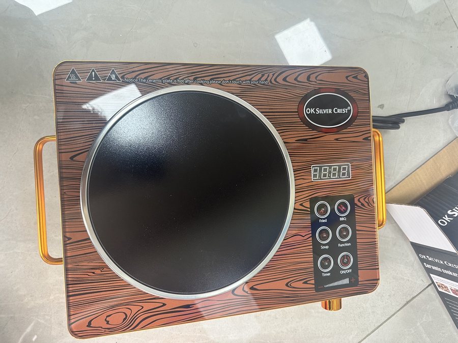 Single-burner ceramic hob catalog sample for Ecuador wholesale sourcing